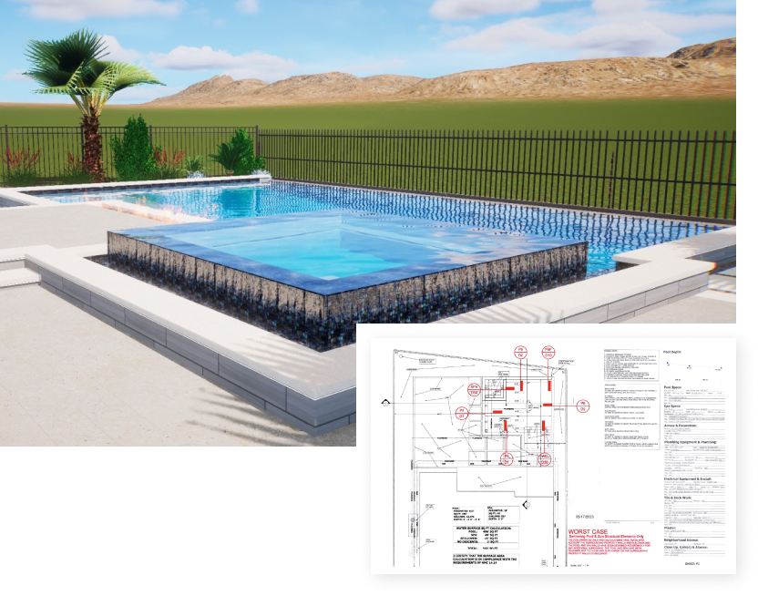 pool plan for custom pool design