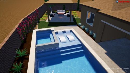 3d swimming pool 